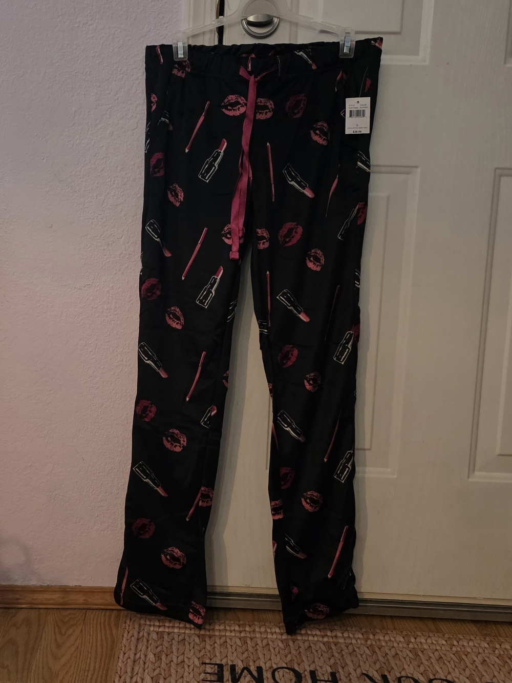 NWT-Bottoms Out 'Women’s Small Black Pajama Lounge Pants.